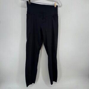 Adore Me Womens Black High Rise V-Waist Athletic Leggings Pockets Reflective M